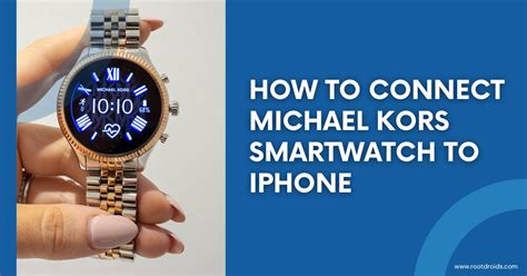 How to PAIR Michael Kors Smartwatch to iPhone 